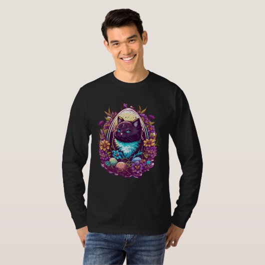 Beautiful Cat for Easter T-shirt (Voorkant volledig)