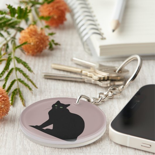 Beautiful Cat Sleutelhanger (Voorkant Rechts)