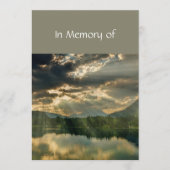 Beautiful Celebration of Life Service  Lake Beach Kaart (Voorkant)