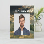 Beautiful Celebration of Life Service  Lake Beach Kaart (Staand voorkant)