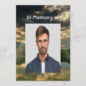 Beautiful Celebration of Life Service  Lake Beach Kaart (Voorkant)