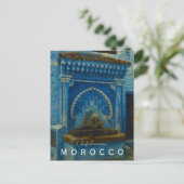 Beautiful Chefchaouen Morocco Blue City Briefkaart (Staand voorkant)