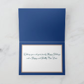 Beautiful Chic Floral Bouquet White Flower Holiday Kaart (Binnen)