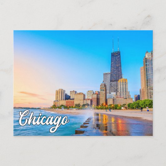 Beautiful Chicago, Illinois, Verenigde Staten Briefkaart (Voorkant)