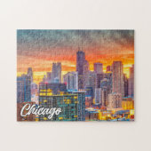 Beautiful Chicago, Illinois, Verenigde Staten Legpuzzel (Horizontaal)