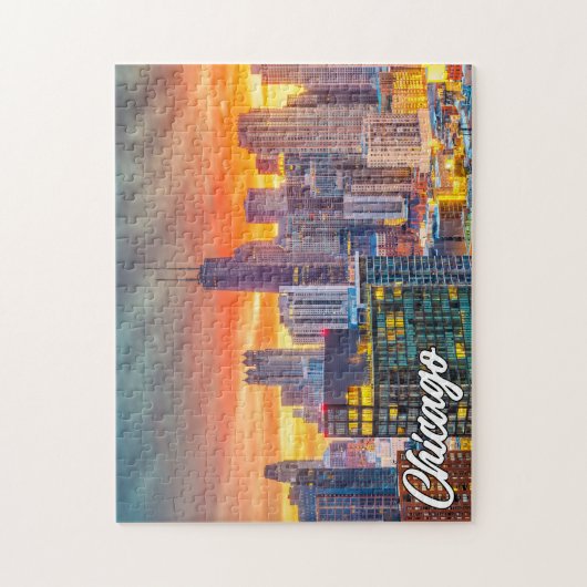 Beautiful Chicago, Illinois, Verenigde Staten Legpuzzel (Verticaal)