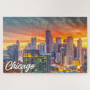 Beautiful Chicago, Illinois, Verenigde Staten Legpuzzel