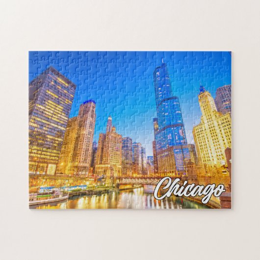 Beautiful Chicago, Illinois, Verenigde Staten Legpuzzel (Horizontaal)