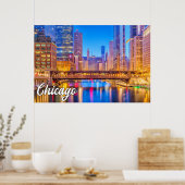Beautiful Chicago, Illinois, Verenigde Staten Poster (Keuken)