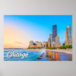 Beautiful Chicago, Illinois, Verenigde Staten Poster