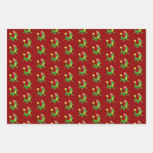 Beautiful Chinese New Year Dragon Inpakpapier Vel (Voorkant 3)