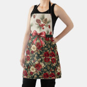 Beautiful Christmas Floral and Pine Cones Schort (Insitu)