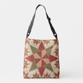 Beautiful Christmas Star Quilt Crossbody Tas (Achterkant)