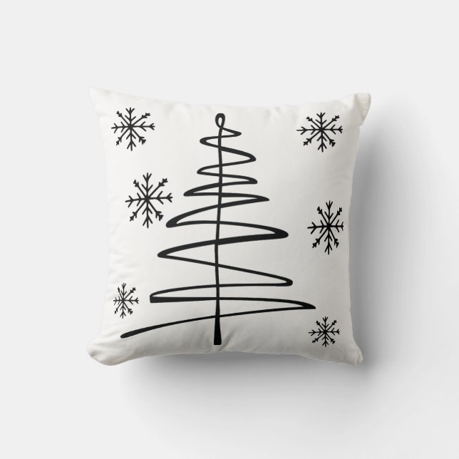 Beautiful Christmas Throw Pillow | Festive Holiday Kussen (Voorkant)