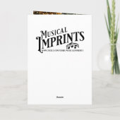 Beautiful Christmas Tree and Violin Festive Poem Feestdagen Kaart (Achterkant)