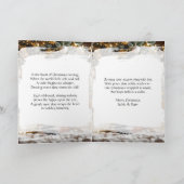 Beautiful Christmas Tree and Violin Festive Poem Feestdagen Kaart (Binnen)