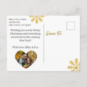 Beautiful Christmas Tree and Violin Festive Poem Feestdagenkaart (Achterkant)