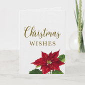 Beautiful Christmas Wishes Holiday Greeting Card Kaart (Voorkant)