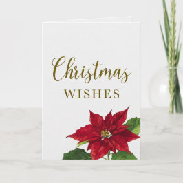 Beautiful Christmas Wishes Holiday Greeting Card Kaart