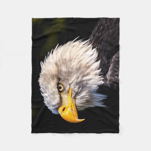 Beautiful Close-up Bald Eagle picture Fleece Deken (Voorkant)