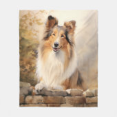 Beautiful Collie Fleece Deken (Voorkant)