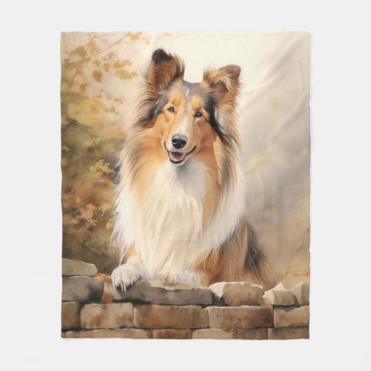 Beautiful Collie Fleece Deken (Voorkant)