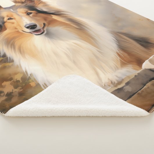 Beautiful Collie Sherpa Deken (3/4)