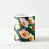 Beautiful colorful anime flowers koffiemok (Center)