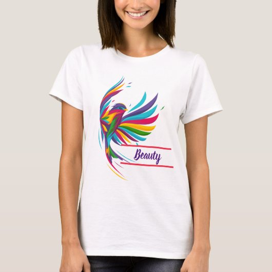Beautiful Colorful Bird Women's T-Shirt (Voorkant)