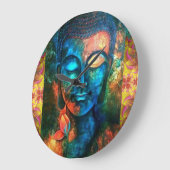 Beautiful Colorful Buddha Grote Klok (Hoek)