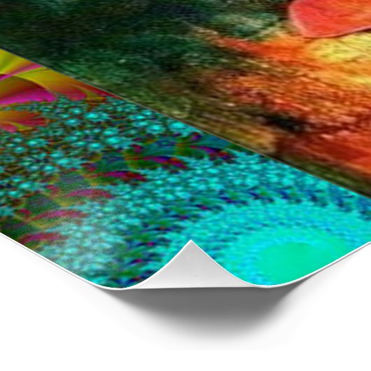 Beautiful Colorful Buddha Perfect Poster (Hoek)