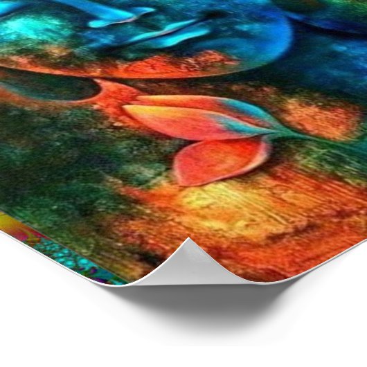 Beautiful Colorful Buddha Poster (Hoek)
