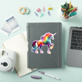 Beautiful Colorful Unicorn  Sticker (iPad Cover)