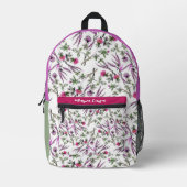 Beautiful Colorful Wildflowers Nature Inspired Bedrukte Rugzak (Voorkant)