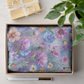 Beautiful Colorful Wildflowers Pattern Decoupage Tissuepapier (Geschenk)