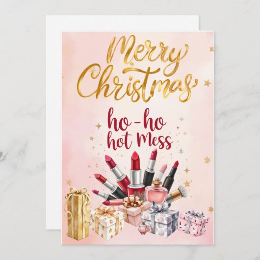 Beautiful Cosmetics inspired greeting card (Voorkant / Achterkant)