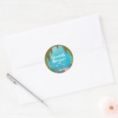 Beautiful Creatures Under the Sea Cave Birthday Ronde Sticker (Envelop)