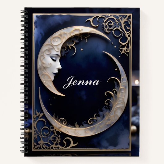 Beautiful Crescent Moon Notitieboek (Voorkant)