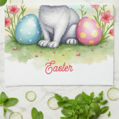 Beautiful Cute Easter Bunny Collection Theedoek (Gevouwen)