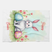 Beautiful Cute Easter Bunny Collection Theedoek (Horizontaal)