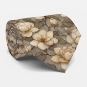 Beautiful Dad Gifts Gardenias Stropdas (Opgerold)