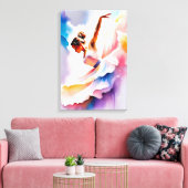 Beautiful dancer canvas afdruk (Insitu (Woonkamer))
