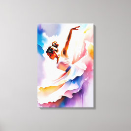Beautiful dancer canvas afdruk