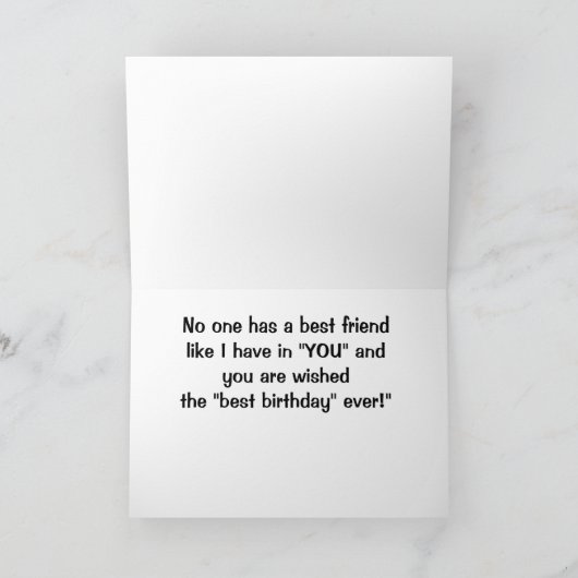 BEAUTIFUL DAY-BECAUSE IT IS "YOUR BIRTHDAY" CARD KAART (Binnen)