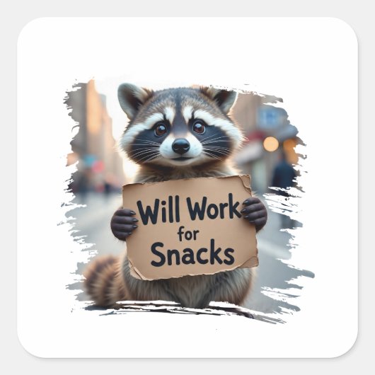 beautiful design humor vierkante sticker (Voorkant)