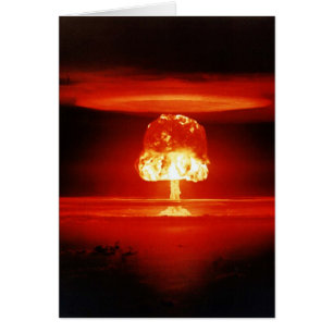 Beautiful Destruction Orange Mushroom Cloud