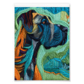 Beautiful detailed unique style Great Dane art  Foto Afdruk (Voorkant)