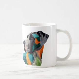 Beautiful detailed unique style Great Dane mug Koffiemok