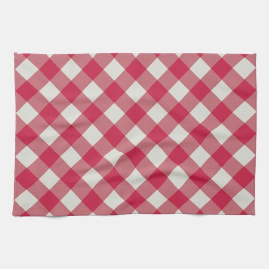 Beautiful Diamond Gingham Pattern Tea Towel Theedoek (Horizontaal)