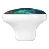 Beautiful Dolphin Door Knob - Ceramic Keramische Knop (Zijkant)